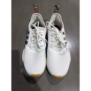 Adidas NMD_R1 Shoes White Multi Color Floral Graphic Boost‎ Sneakers Women US 10